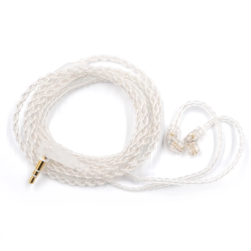 KZ ZSX/ZSN Pro/ZS10 Pro/AS16 Headphones Silver plated upgrade cable 2PIN pin 0.75mm high purity oxygen free copper Earphone wire |