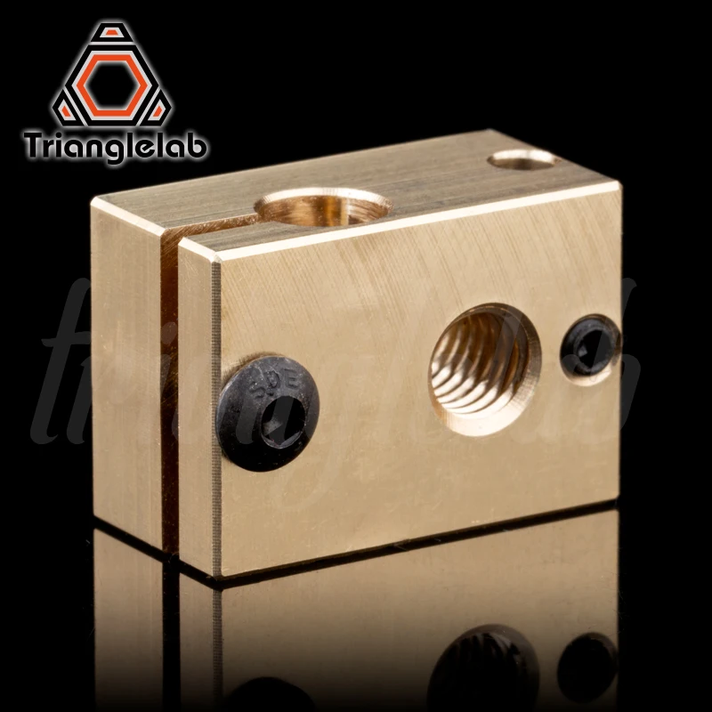 Латунный тепловой блок Trianglelab v6 для 3D принтера E3D Hotend высокотемпературный