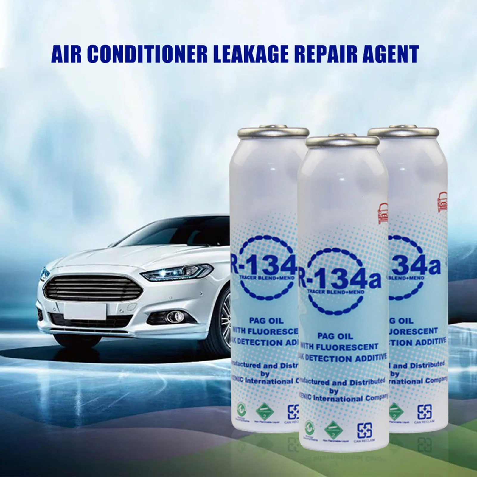 

70ml Small Capacity Air Conditioner Plugging Leakproof Agent Car Fluorescent Leak Detection R134A Refrigerant Auto Repair Fluid