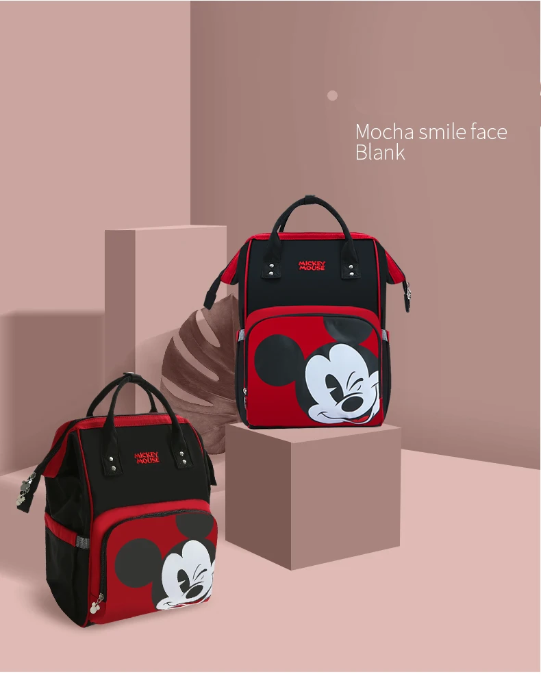 Сумка для подгузников для мам disney, сумка для кормящих подгузников для мам, сумка для ухода за ребенком, рюкзак для путешествий, дизайнерские сумки с Микки и Минни