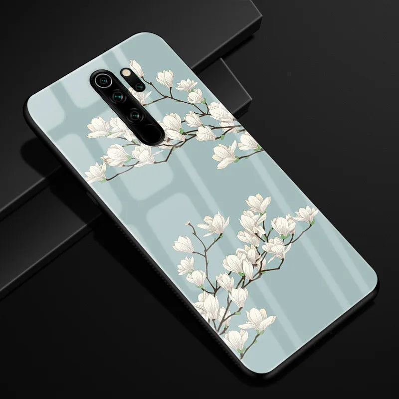 28 Для Xiaomi Redmi Note 8 Pro Чехол силиконовый бампер стекло жесткая задняя крышка для Redmi Note 8 чехол для телефона s Redmi Note8 Pro 8Pro Coque - Цвет: 28