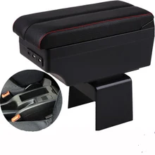 For Peugeot 307 armrest box central content box interior 307 Armrests Storage car-styling accessories part with USB