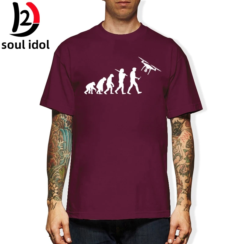 D2 модная трафаретная печать футболки evolution Drone Quadcopter Flight Quad смешные | Мужская