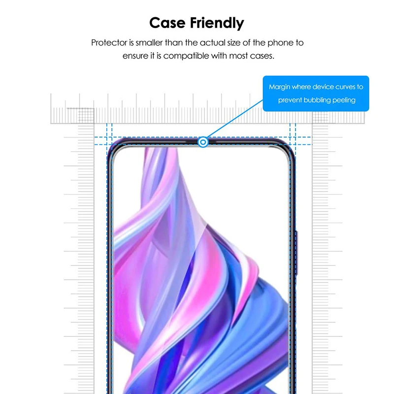 2 шт закаленное стекло для huawei Honor 9X протектор экрана 9H 2.5D телефон на Защитное стекло для huawei Honor 9X Pro стекло
