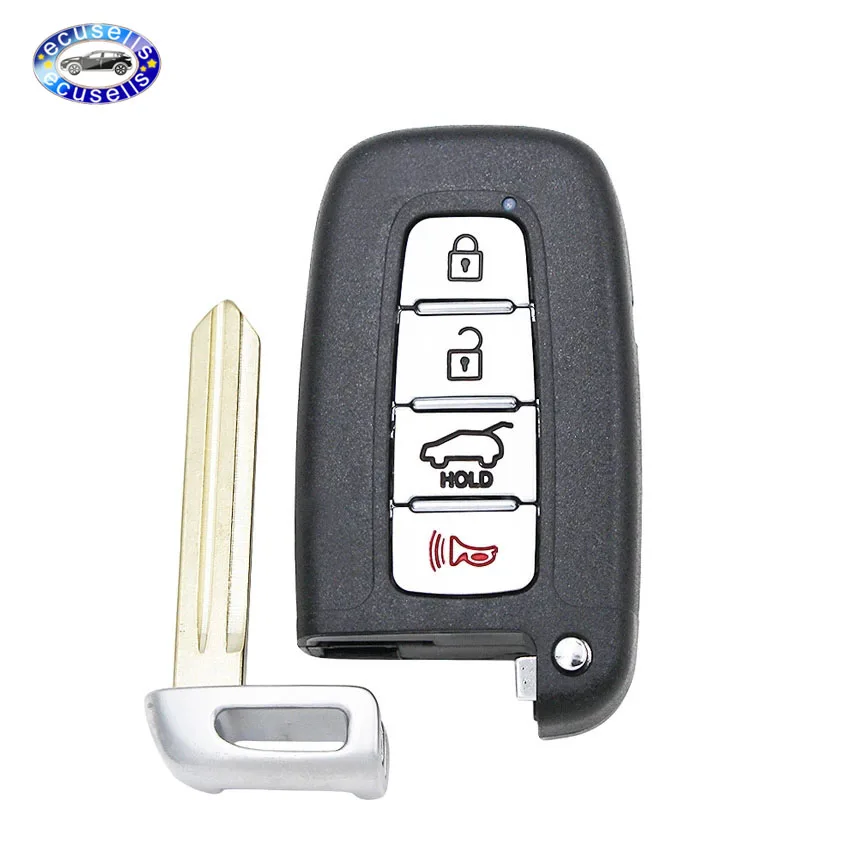 Сменный Чехол для дистанционного ключа с 4 кнопками Hyundai Equus Sonata Elantra Kia Borrego FCC: