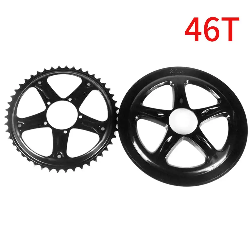 

44T 46T 48T 52T Conversion Repair Electric Bicycle Motor Wear Resistant Replacement Part Accessories Mid Drive Chain Wheel Set
