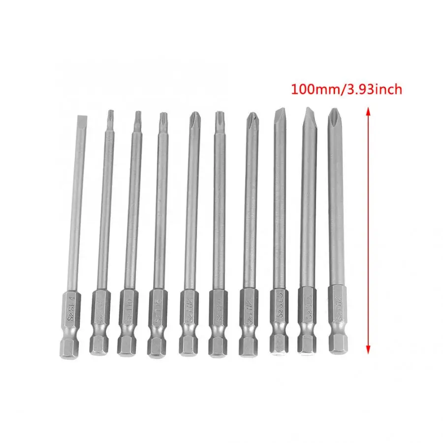 Набор Магнитных отверток BST с шестигранным хвостовиком 10 шт. 100 мм 1/4 дюйма 6 35