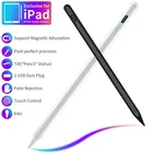 Стилус для iPad, ручка Apple Pencil с дисплеем питания и карандашом для iPad Pro 2021 2020 2018 7 8th Air 4
