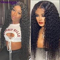 mongolian kinky curly wig human hair wigs 28 30 inch 4x4 lace closure wig human hair 180 density for women deep curly hair wig
