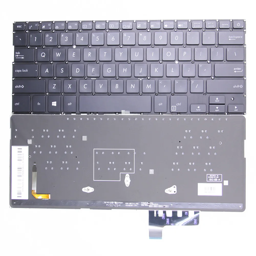 Новая Оригинальная английская клавиатура US для Asus UX331 UX331UN UX331UA черная ноутбука с