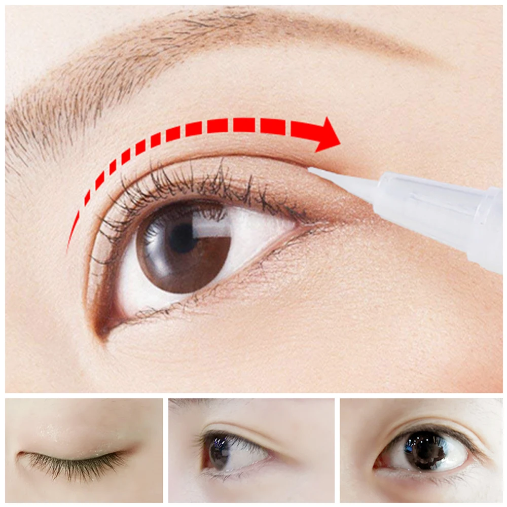 

Professional Invisible Double Eyelids Big Eye Not Glue Transparent Eyelid Super Stretch Fold Lift Eyes Styling Strong Adhesive