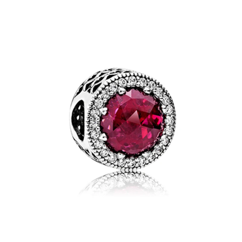 Настоящие 925 Стерлинговое Серебро винтажные цветные блестящие шармы бусины