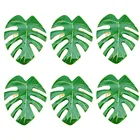 6 шт., металлические кольца для салфеток, в виде листьев