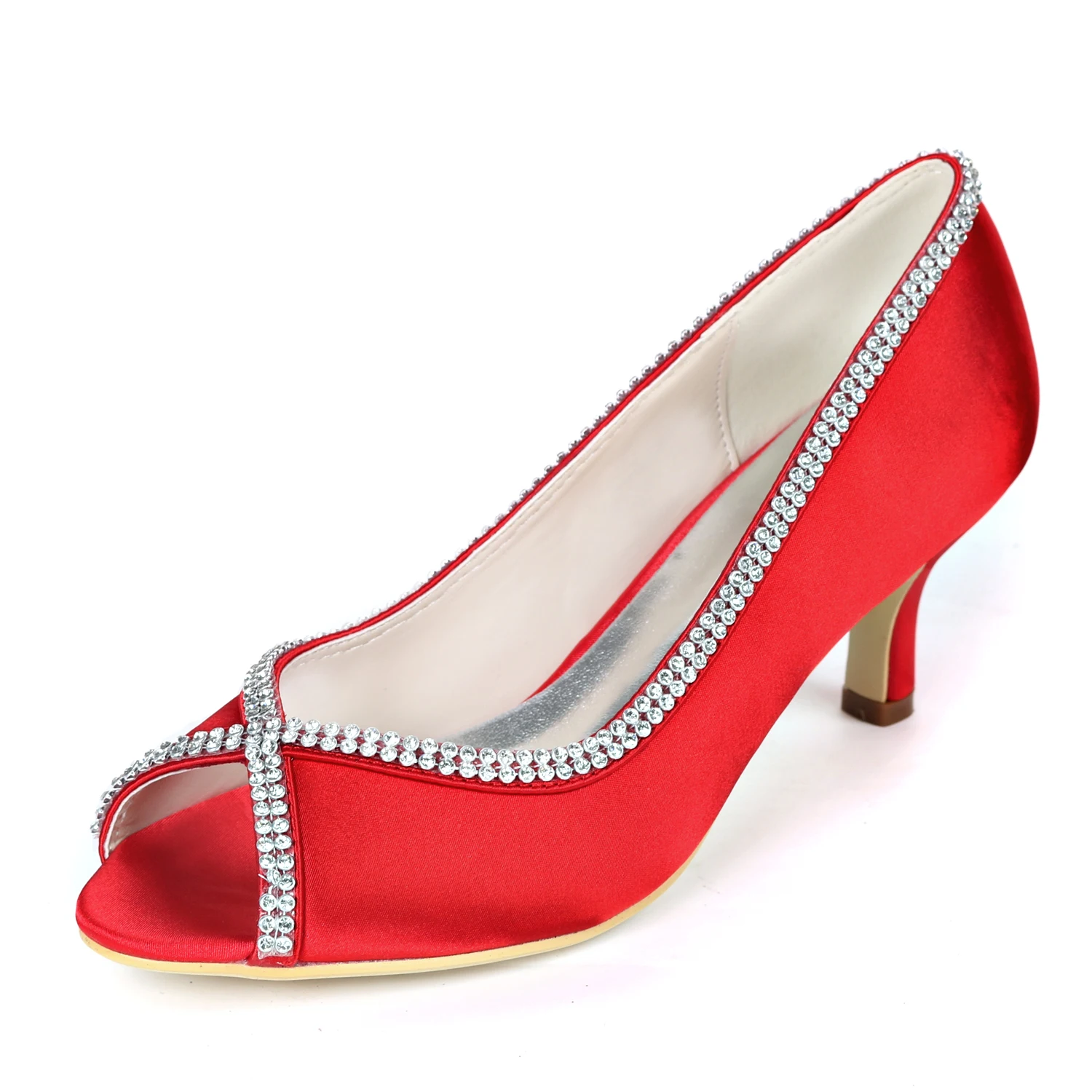 Женские туфли-лодочки на высоком каблуке свадебные туфли с открытым носком и