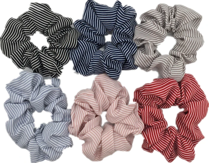 Однотонные женские резинки для волос 6 шт./лот рождественские эластичные