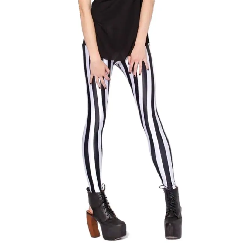 

TRY TO BN Women Leggings Stripe Exercise Fitness Leggins Elasticity Plaid Push Up Legging Female Sexy Casual Trousers Pants