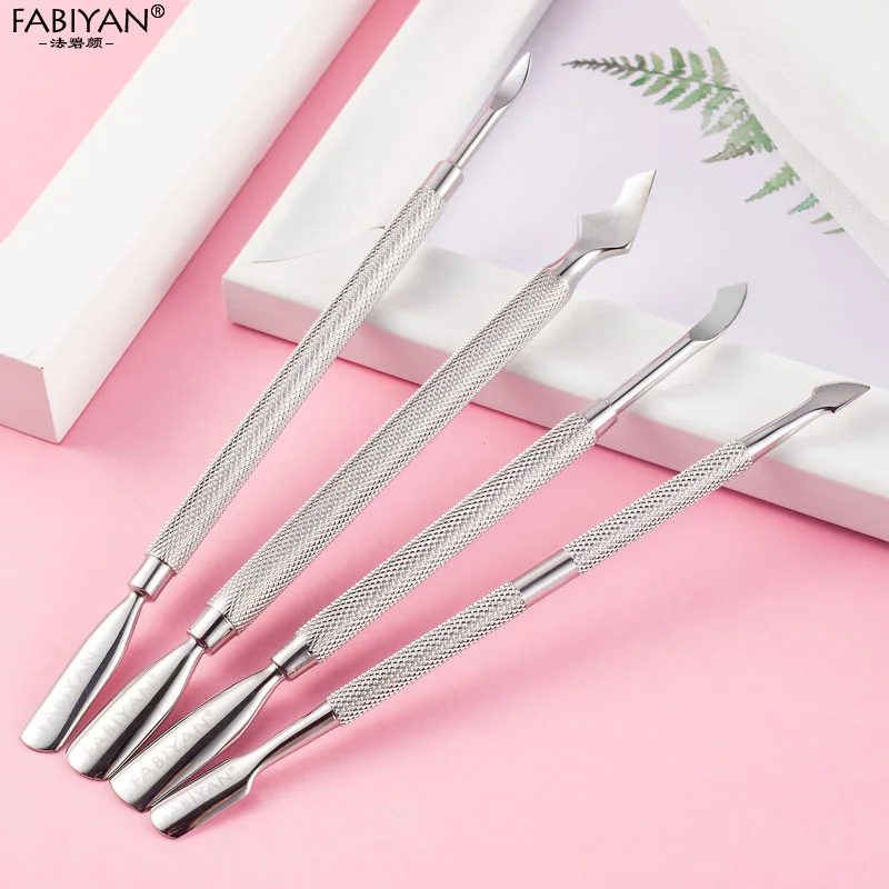 Дизайн ногтей из нержавеющей стали палец мертвая кожа кутикулы двухсторонняя