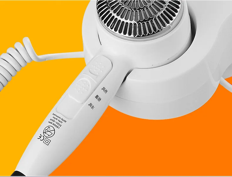 TSMOUNTAIN Hot and cold wind air blowers hotels 1600W hair drier for household and bathroom wall mounted hair dryer