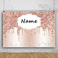 rose gold glitter birthday photography backdrop happy birthday party supplies background photo studio photocall customize