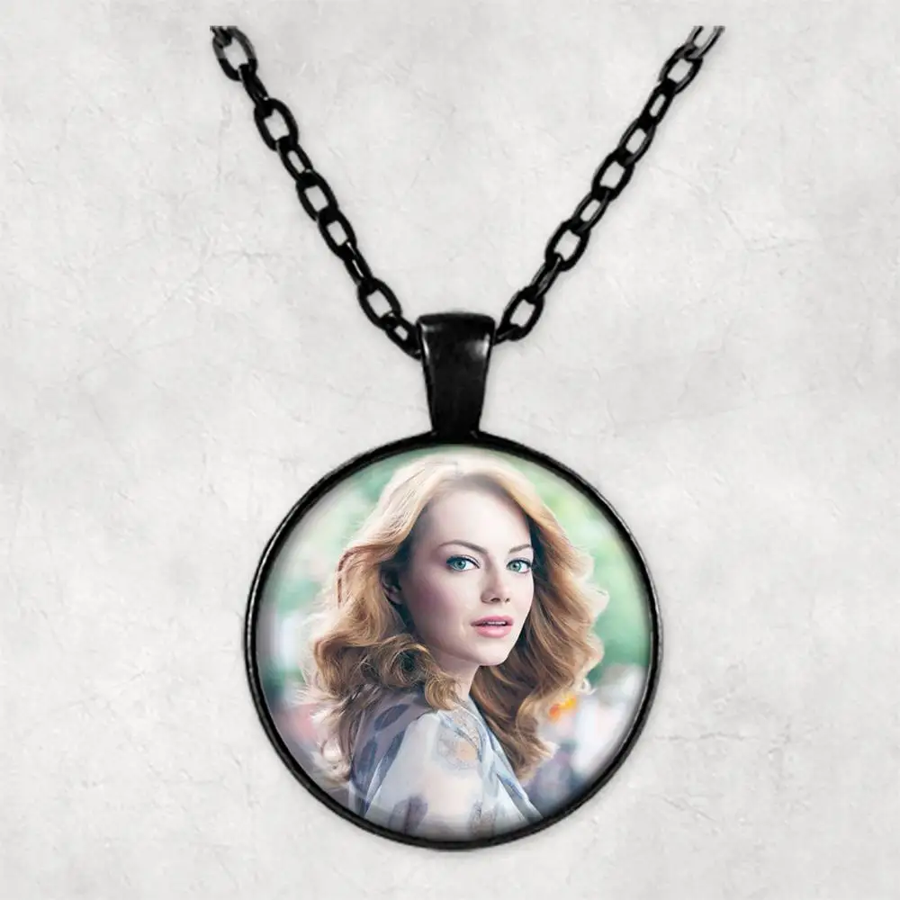 Эмма Стоун персонализированные фото ожерелье ювелирные изделия с картинами s