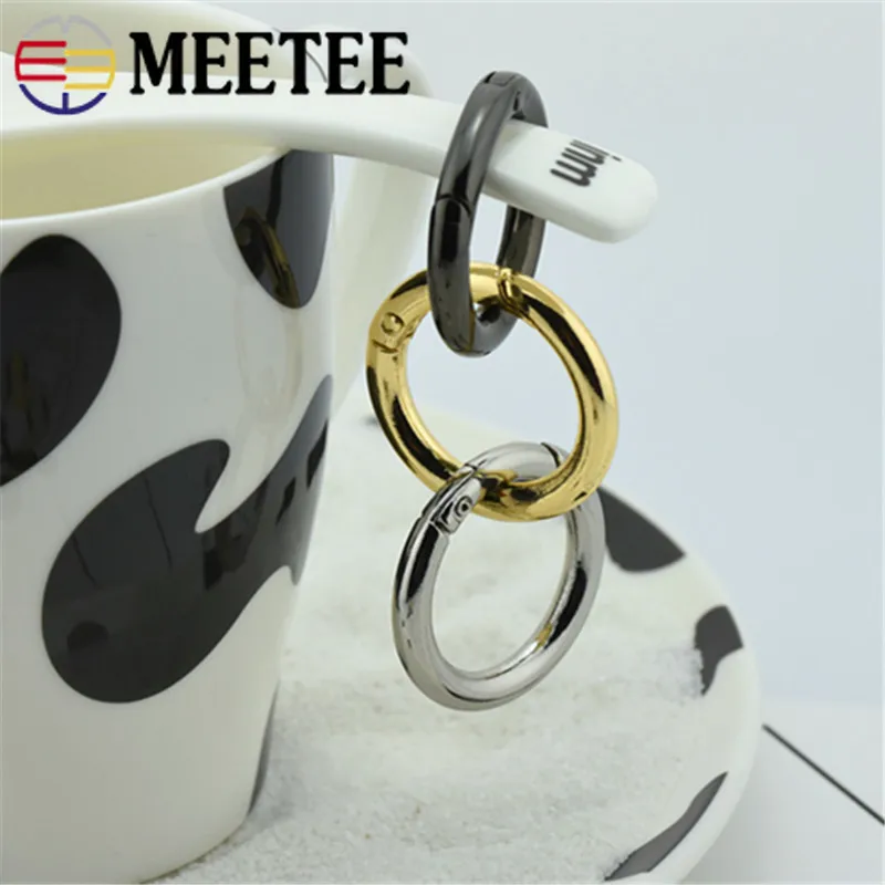 5/10 шт. Meetee 25 мм пружинное металлическое D образное кольцо сумки ремень собака цепь
