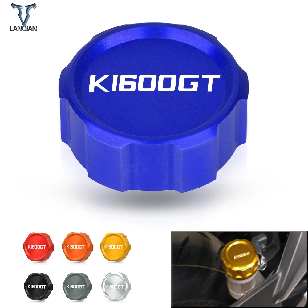 

Motorcycle CNC Aluminum Accessories Cylinder Reservoir Cover cap For BMW K1600 GT 2017 2018 2019 2020 accessories with logo