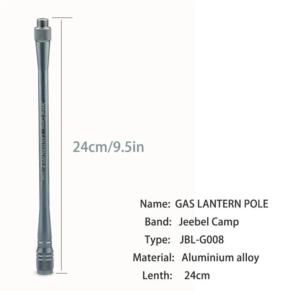 9.5in газовый фонарь удлинитель ударный газовая лампа полюс держатель для кемпинга