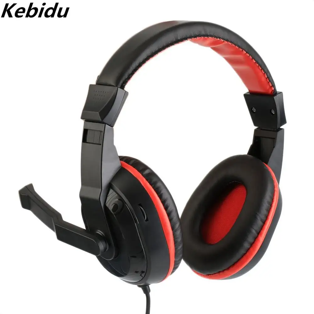 kebidu 3.5mm Adjustable Gaming Headphones Stereo Noise-canceling Computer Headset Wired With Mic gaming headset | Электроника