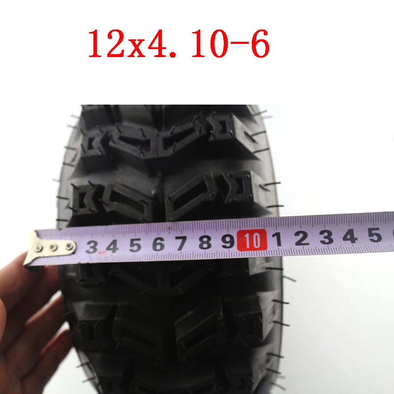 Lightning доставка 12x4.10-6 вакуумные шины ATV Quad Go Kart 47cc 49cc массивные 4 10-6 бескамерные