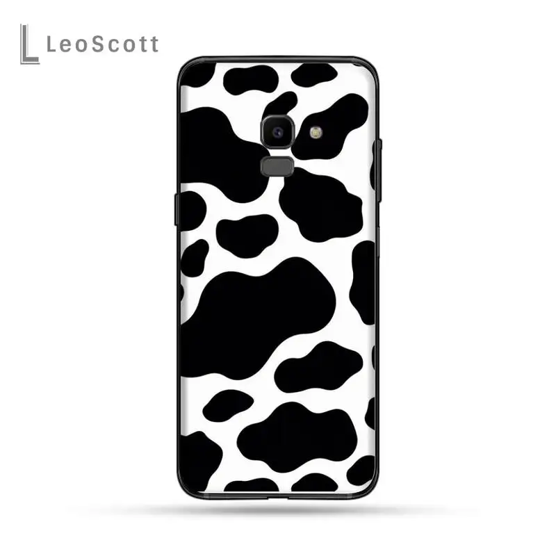 

Cow Milk Black White Phone Case For Samsung Galaxy J2 J4 J5 J6 J7 J8 2016 2017 2018 Prime Pro plus Neo duo