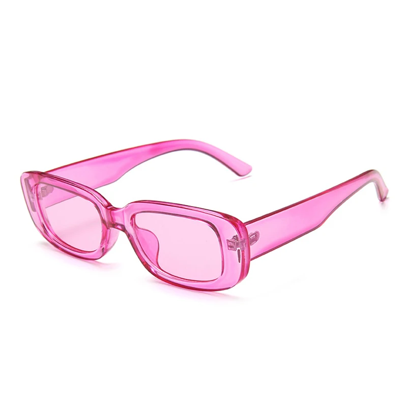

DAVE Classic Retro Sunglasses Women Brand Design Vintage Rectangle Sun Glasses Female Clear Blue Pink Green Lens Eyewear UV400