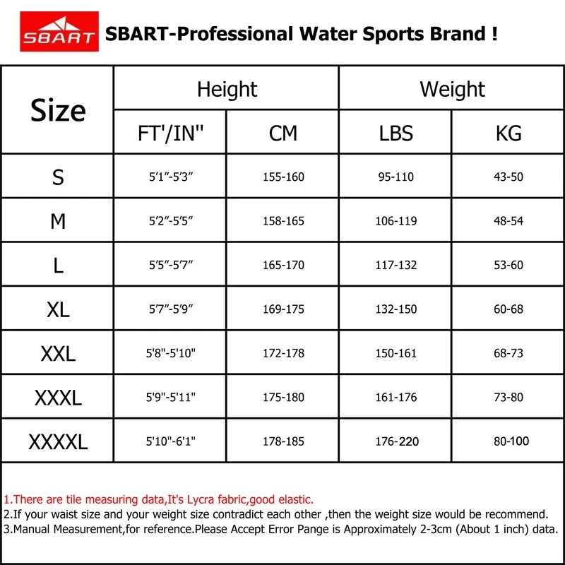 

SBART UPF 50+ Lycra Diving Wetsuit anti UV one piece rash guard long sleeve swimwear surf Suit Men Women Sun Protect Gift