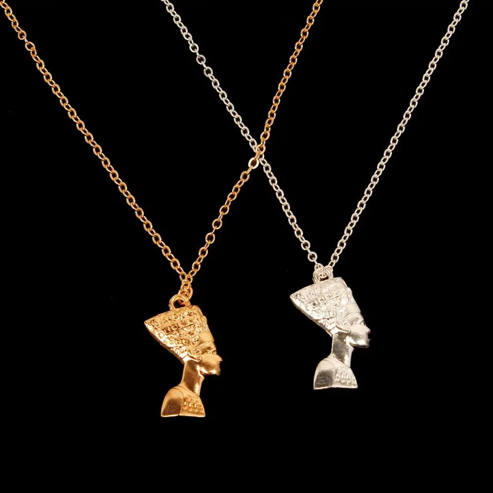 

Fashion Jewelry Gold Silver Color Women Egyptian Collar Necklace & Pendant On Neck Choker Clavicle Chain XL1072