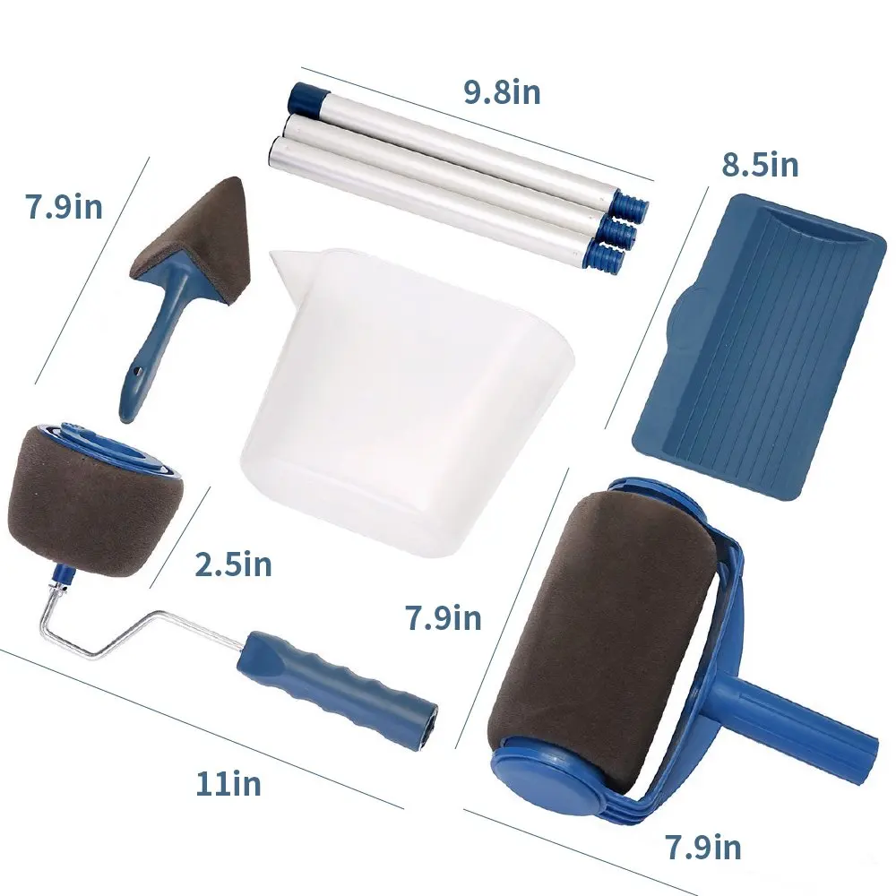 Лидер продаж бесшовный декоративный ролик для краски pro набор кистей бегун