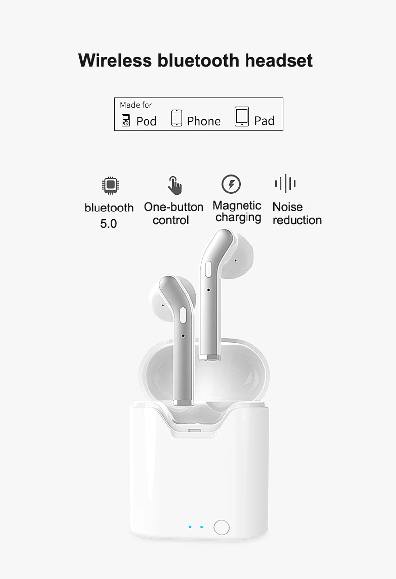 

H17T Mini TWS Wireless Stereo Earbuds bluetooth 5.0 Earphone Hi-fi Sport Headphones with Charging Case for Phones