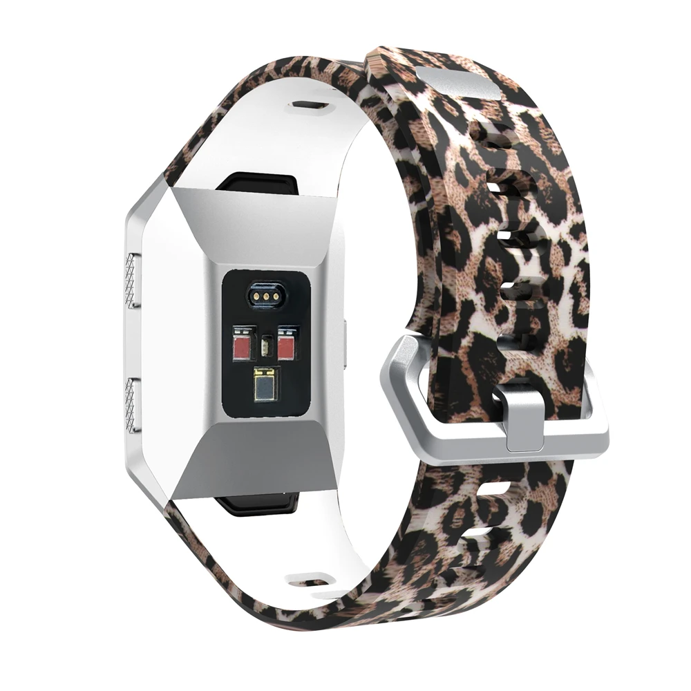 Yayuu силиконовый ремешок на запястье с принтом, совместимый для Fitbit, Ионные Спортивные часы, Регулируемый Браслет для Fitbit, ионные
