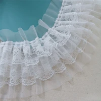 white lace for crafts fold for dress cuff shirt curtains decorate 15cm wide ribbons for needlework sewing accessories fabric