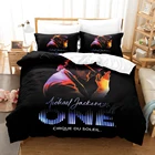 Набор постельного белья World superstar с принтом Майкла Джексона, одинарный, двойной, полный, Королевский, сидезет, детская, детская, двойная, комплект чехлов S5