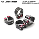 Зажим подседельного штыря из углеродного волокна, быстросъемный, для подседельного штыря 27,230,831,6