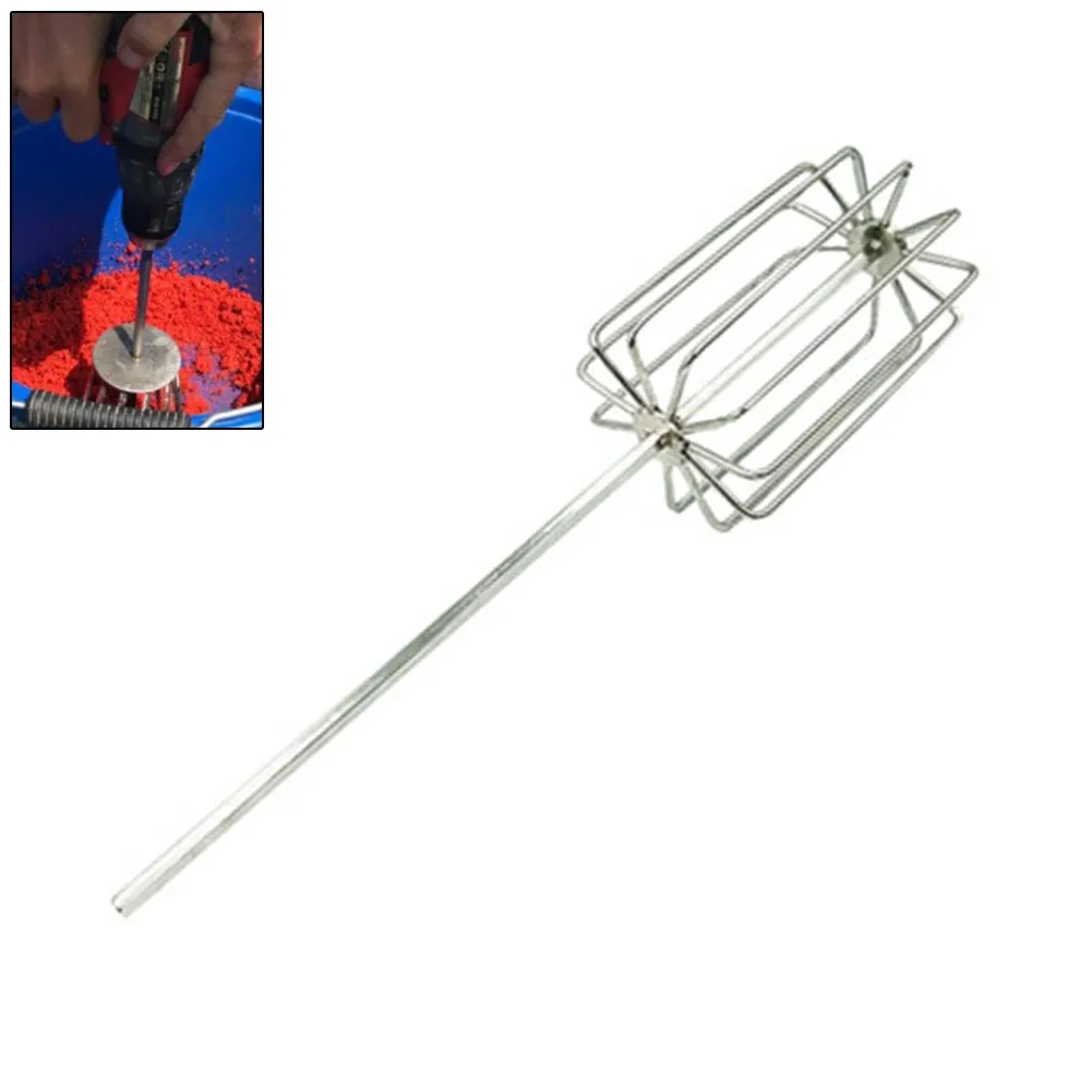 

Portable Groundbait Mixer Stainless Steel Fishing Bait Whisk Blades Carp Lures Mixing Tools Equipment Fishing Tackle Accessories