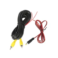 reverse camera video cable for car rear view universal parking 6m wire multimedia monitoring with power cable