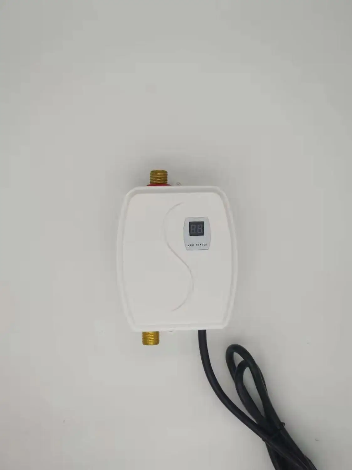 White Мгновенный водонагреватель Электрический Душ 3800 Вт Ducha Electronica кухня ванная комната бытовой 220 в быстрый нагрев термостат ЕС вилка - Цвет: White