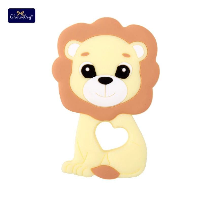 Candy Yellow Lion Bpa бесплатно 1 шт. силиконовые грызуны Прорезыватель жевательные бусины Прорезыватель силиконовый Ежик DIY аксессуары для кормления детей Детские Прорезыватели - Цвет: Candy Yellow Lion