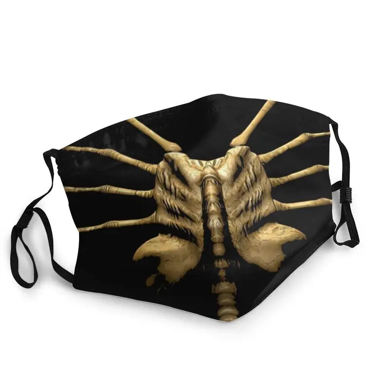 

Horror Face Hugger Mask Breathable Facehugger Alien Xenomorph Face Mask Protection Cover Unisex Adult Respirator Mouth-Muffle