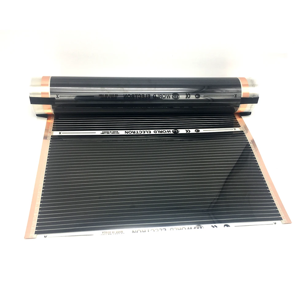 MINCO HEAT 50cmX4m 2m2 Infrared Warm Floor Heating Film Kits with WiFi Thermostat Clamps and Insulation Pastes | Обустройство дома