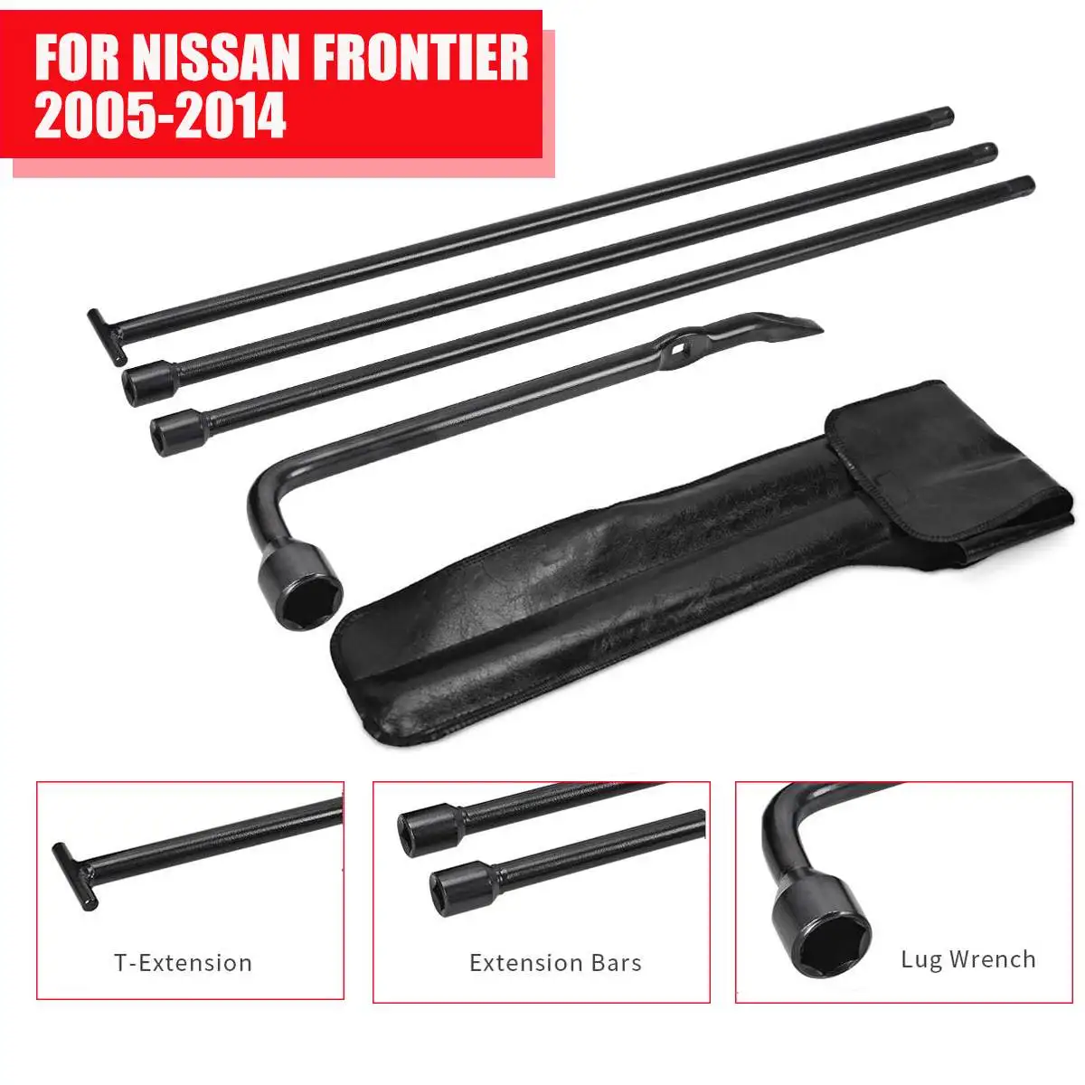 Запасное колесо Джек инструмент гаечный ключ набор &amp чехол для Nissan Frontier Ford / Chevy