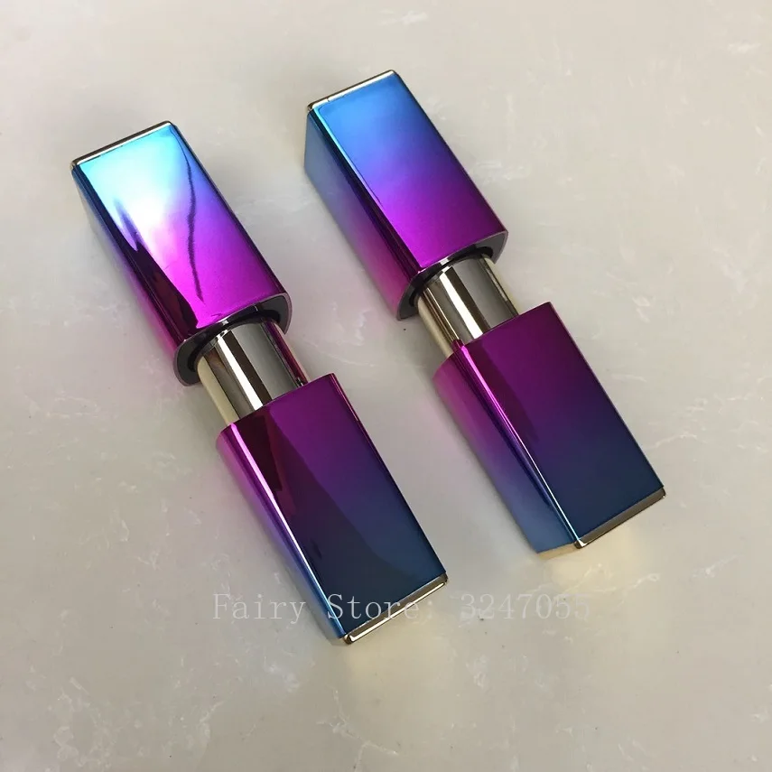 

10/30/50pcs Magnetic Buckle 12.1mm Empty Gradient Blue Pink Lipstick Tube Lip Balm Container Lipstick Shell Packaging Cosmetics