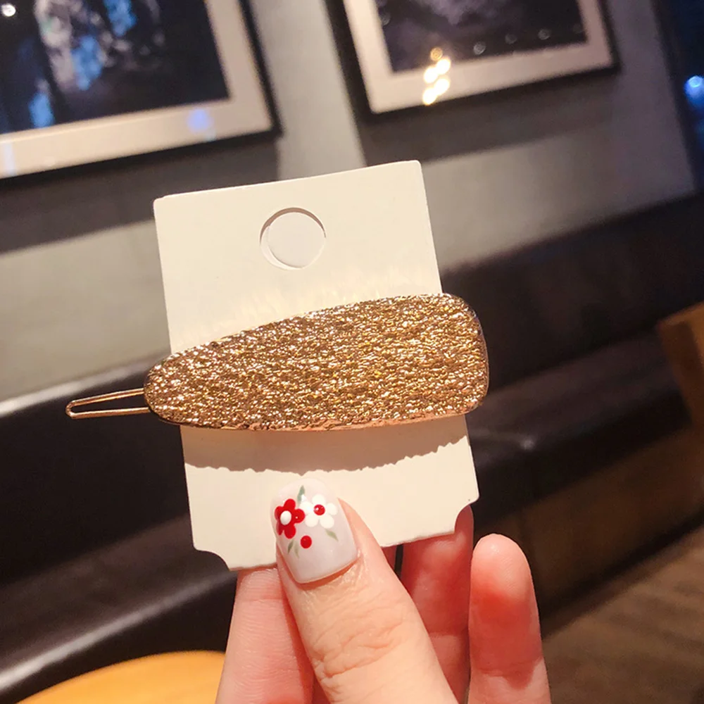 Новинка 2020 модные геометрические зажимы стразы в форме капли для волос