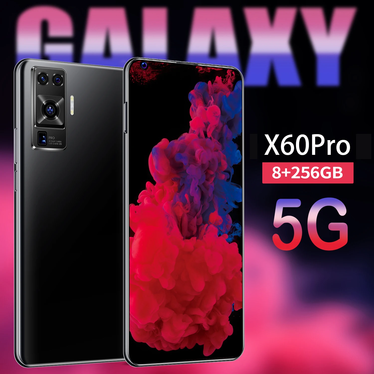 

X60 Pro 512G Global Communication 7.3-inch HD Camera Large Memory Smartphone