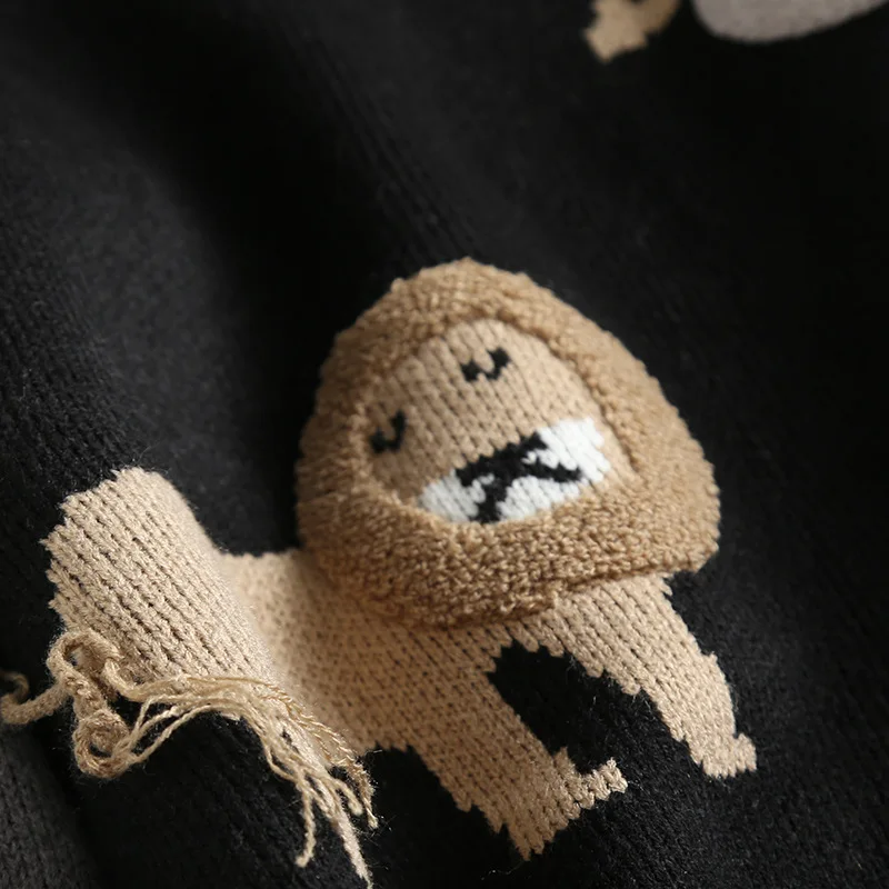 

Animal Pattern 2019 Autumn And Winter New Korean Women Sweater All-match Long Sleeved Shirt Slim Female Pullover